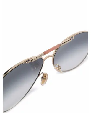 Chloé Eyewear グラデーション パイロットサングラス - サムネイル3