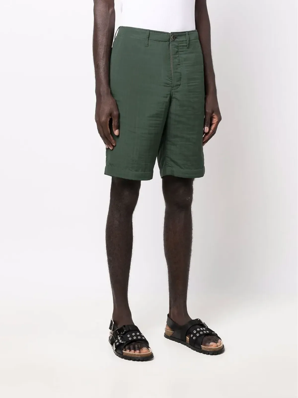 sacai バックルディテール4ポケット ベミューダショーツ - 画像3
