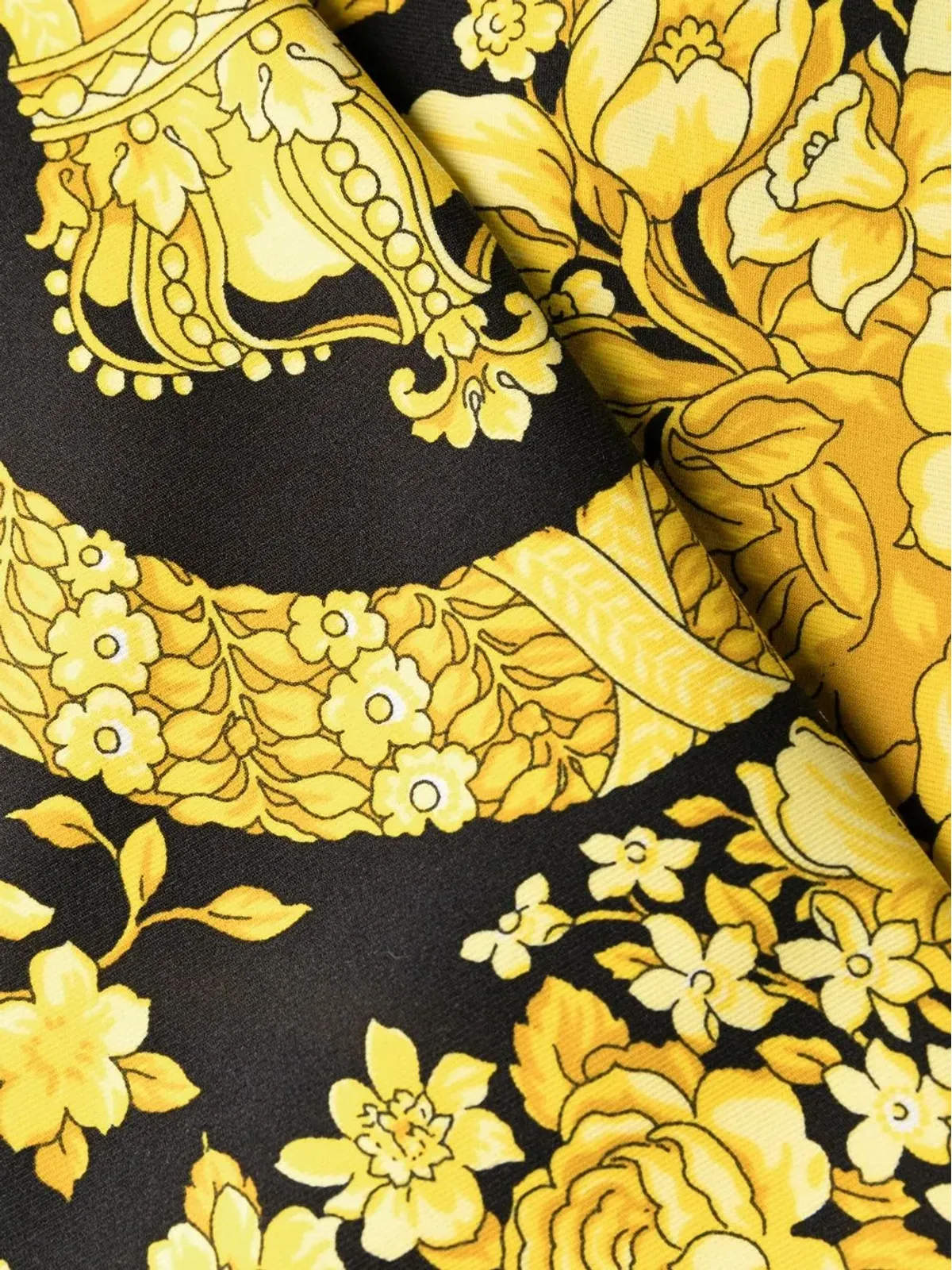 Versace バロッコプリント レギンス - イエロー - 画像5