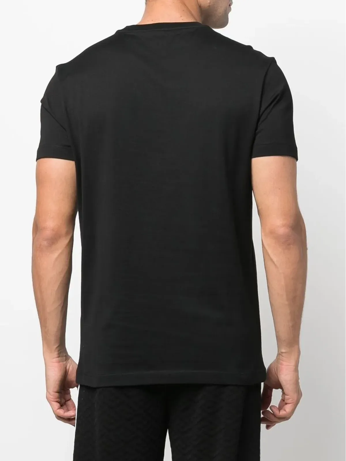 Versace メドゥーサヘッド オーガニックコットン Tシャツ ブラック - 画像4