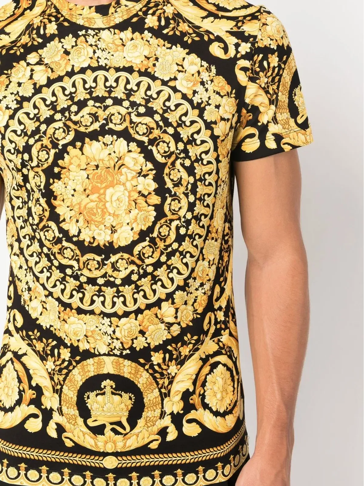 Versace BaroccoコットンTシャツ - 画像5