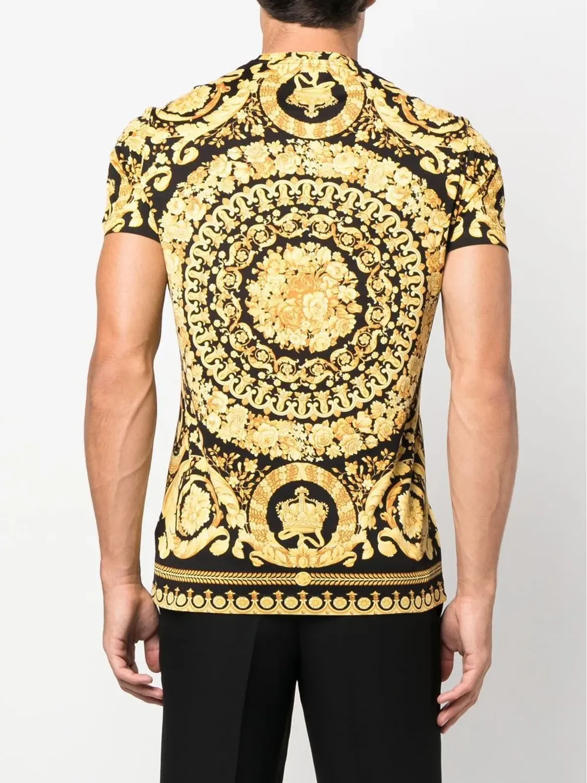 Versace BaroccoコットンTシャツ - 画像4