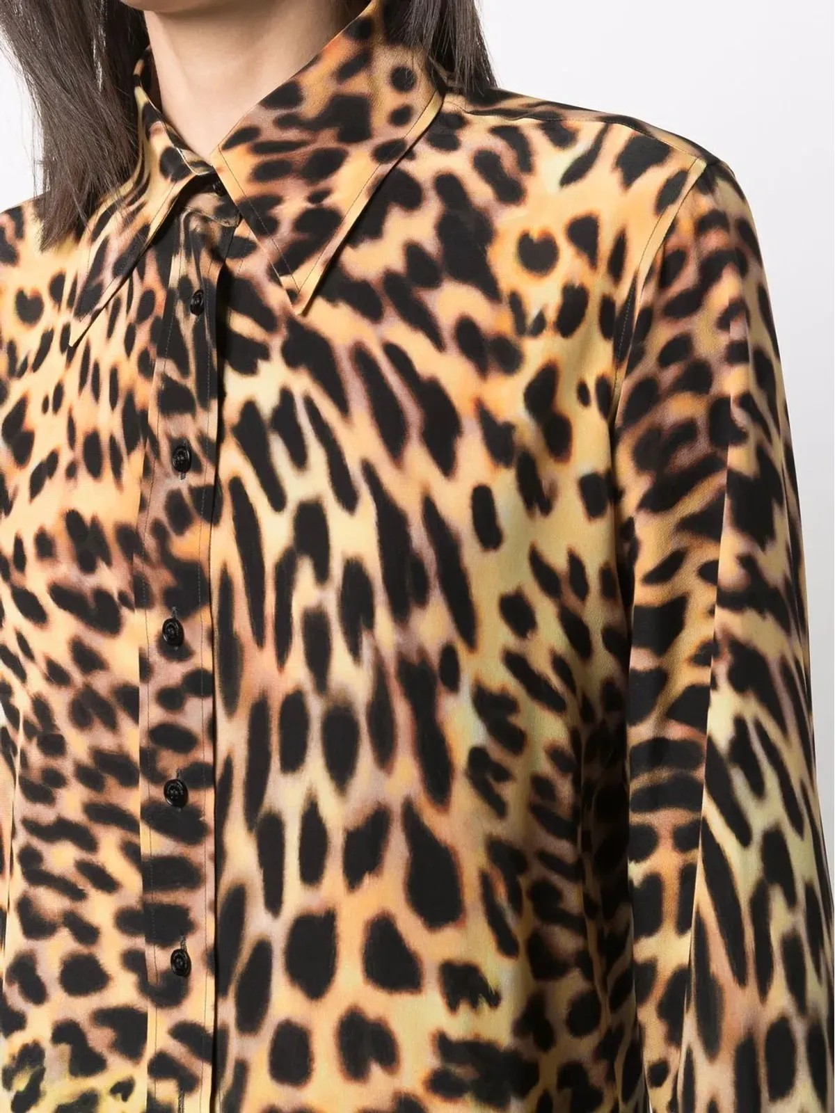 Stella McCartney 総柄レオパードプリントシャツ - 画像5
