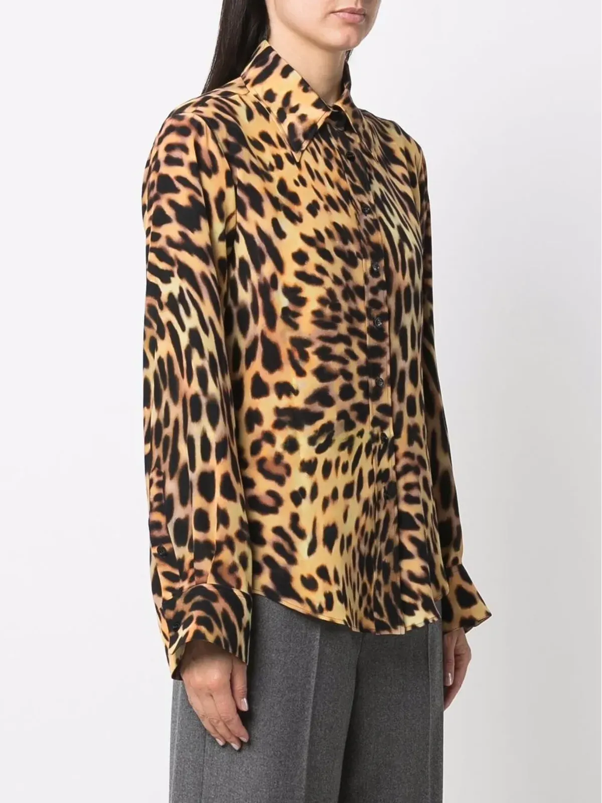 Stella McCartney 総柄レオパードプリントシャツ - 画像3