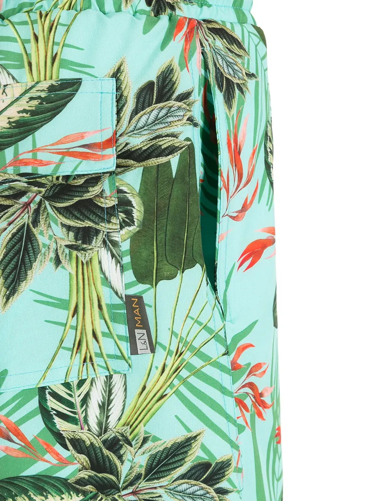 Lygia & Nanny Gil foliage-print swimming shorts - Green - 画像4