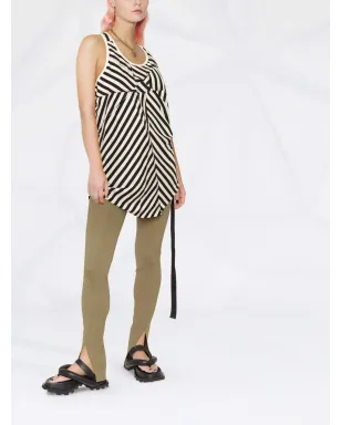 Rick Owens DRKSHDW ストライプ柄ノースリーブタンクトップ - サムネイル2