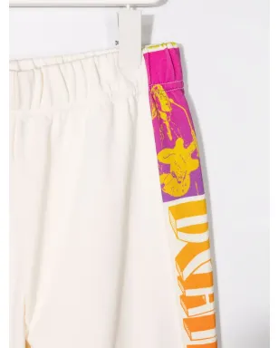 Stella McCartney Kids ロゴプリント ドローストリング トラックパンツ - サムネイル3