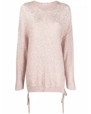 Stella McCartney スパンコール付きサイドタイジャンパー - ピンク - サムネイル1
