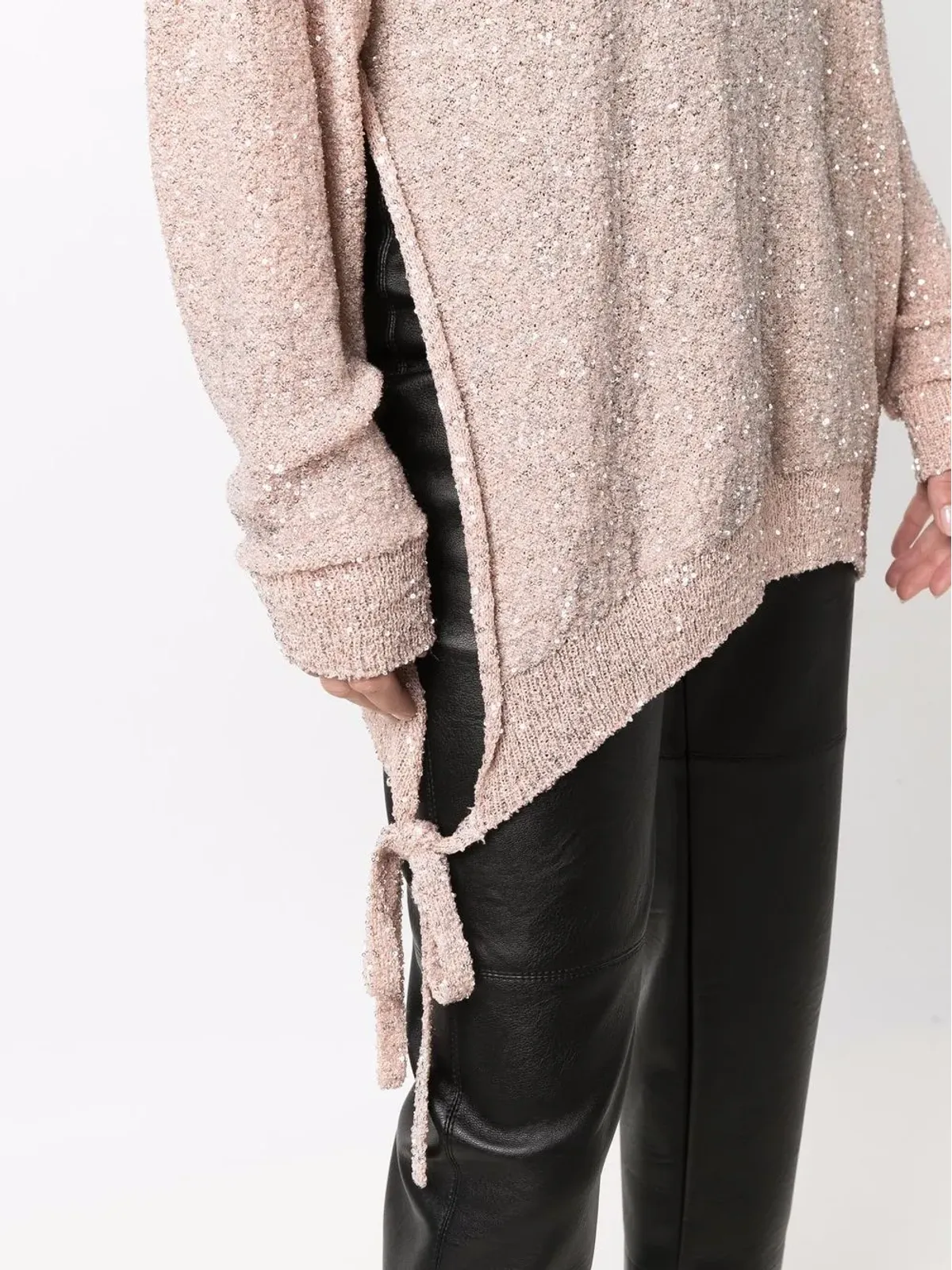 Stella McCartney スパンコール付きサイドタイジャンパー - ピンク - 画像5