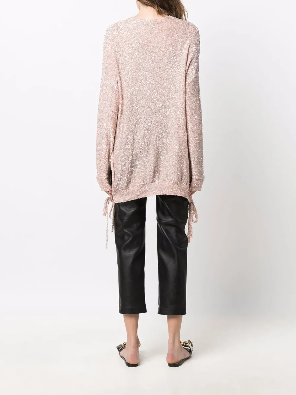 Stella McCartney スパンコール付きサイドタイジャンパー - ピンク - 画像4