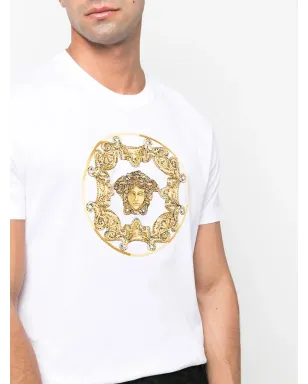 Versace メデューサプリント オーガニックコットン Tシャツ - サムネイル5