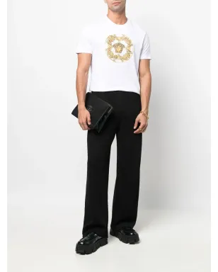 Versace メデューサプリント オーガニックコットン Tシャツ - サムネイル2