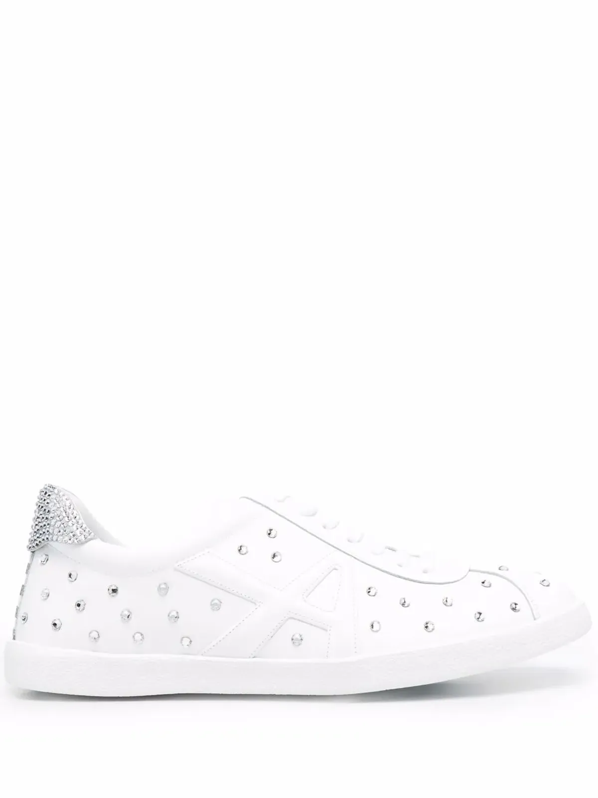 Aquazzura クリスタル装飾スニーカー - White - 画像1