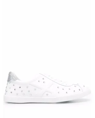 Aquazzura クリスタル装飾スニーカー - White - サムネイル1