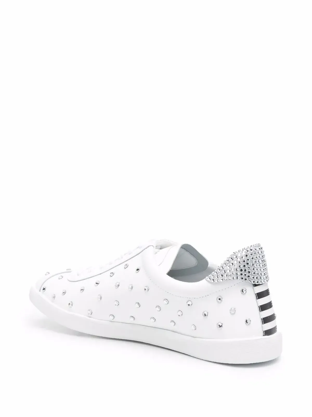 Aquazzura クリスタル装飾スニーカー - White - 画像3