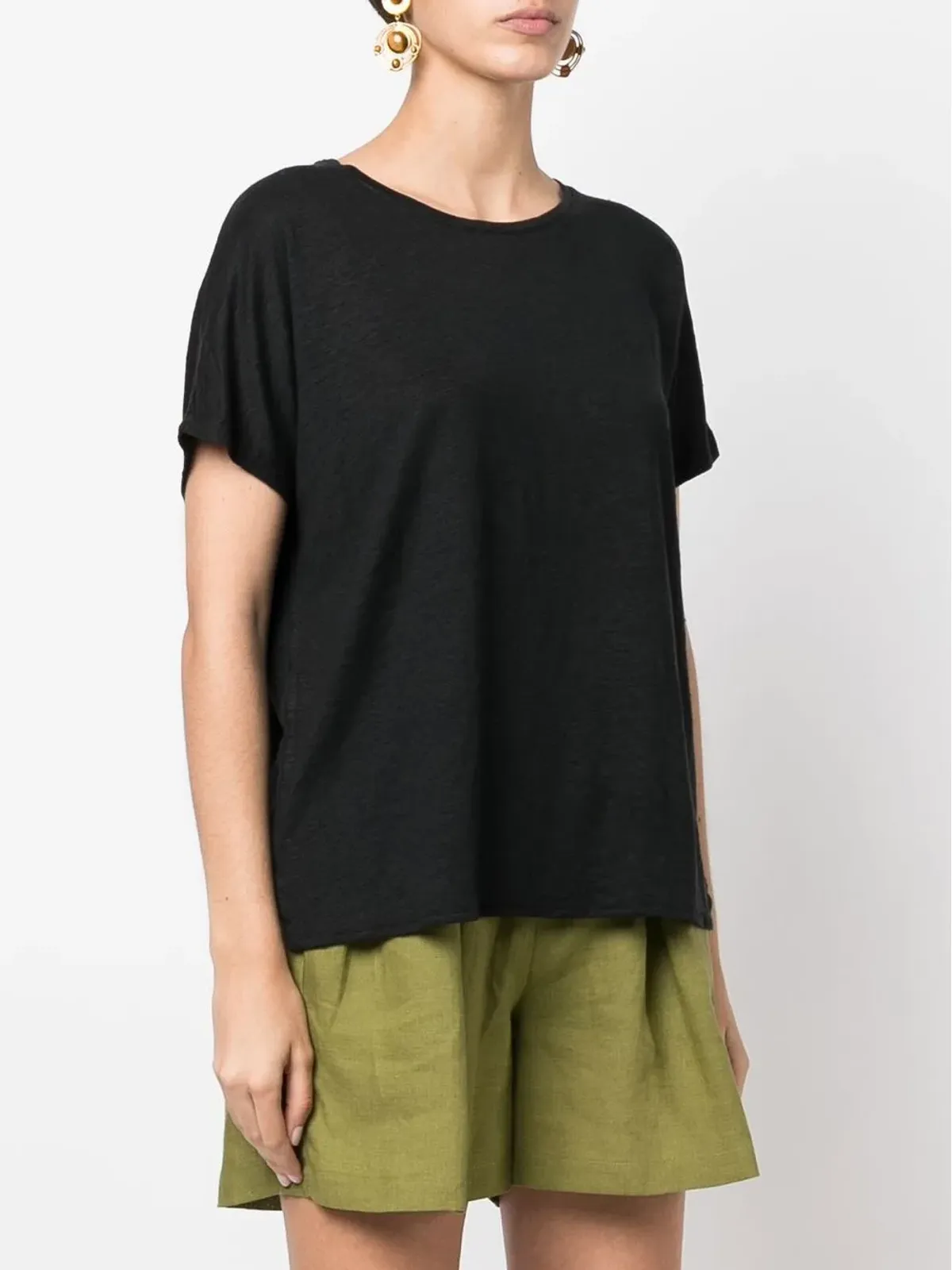 Majestic Filatures リラックスフィット クルーネックTシャツ - 画像3