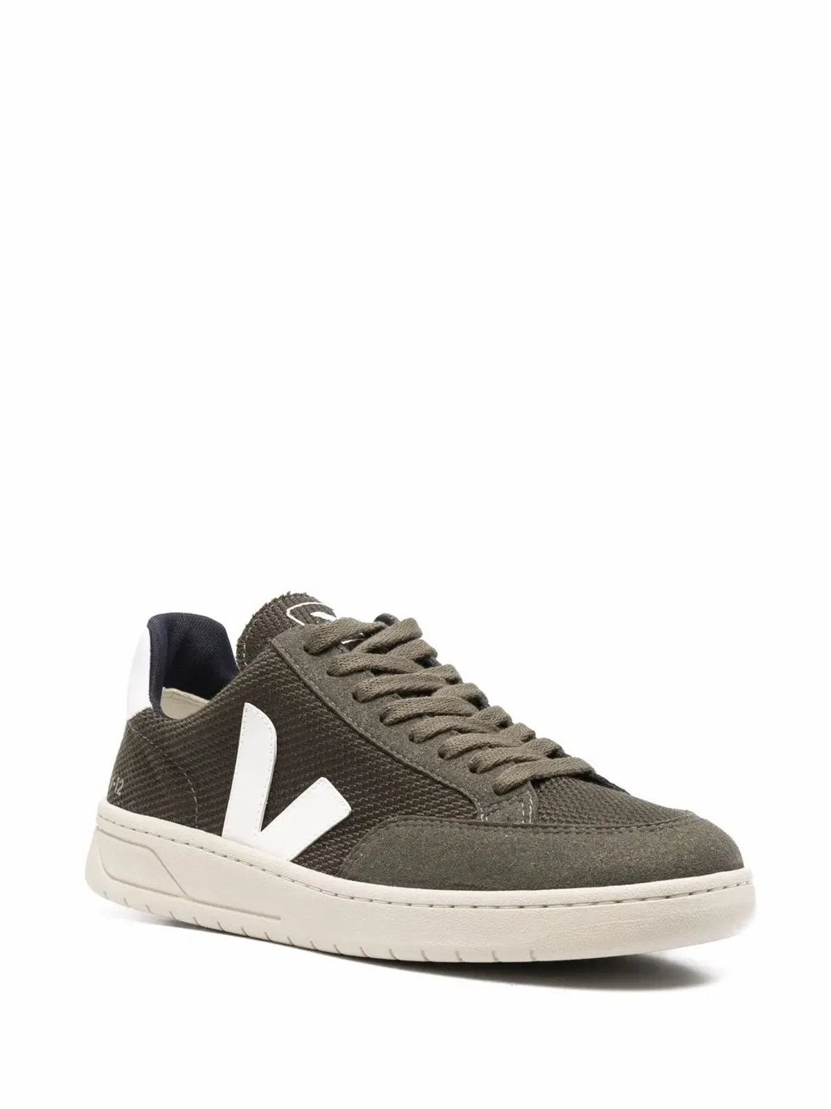 VEJA V-12 レースアップスニーカー グリーン - 画像2