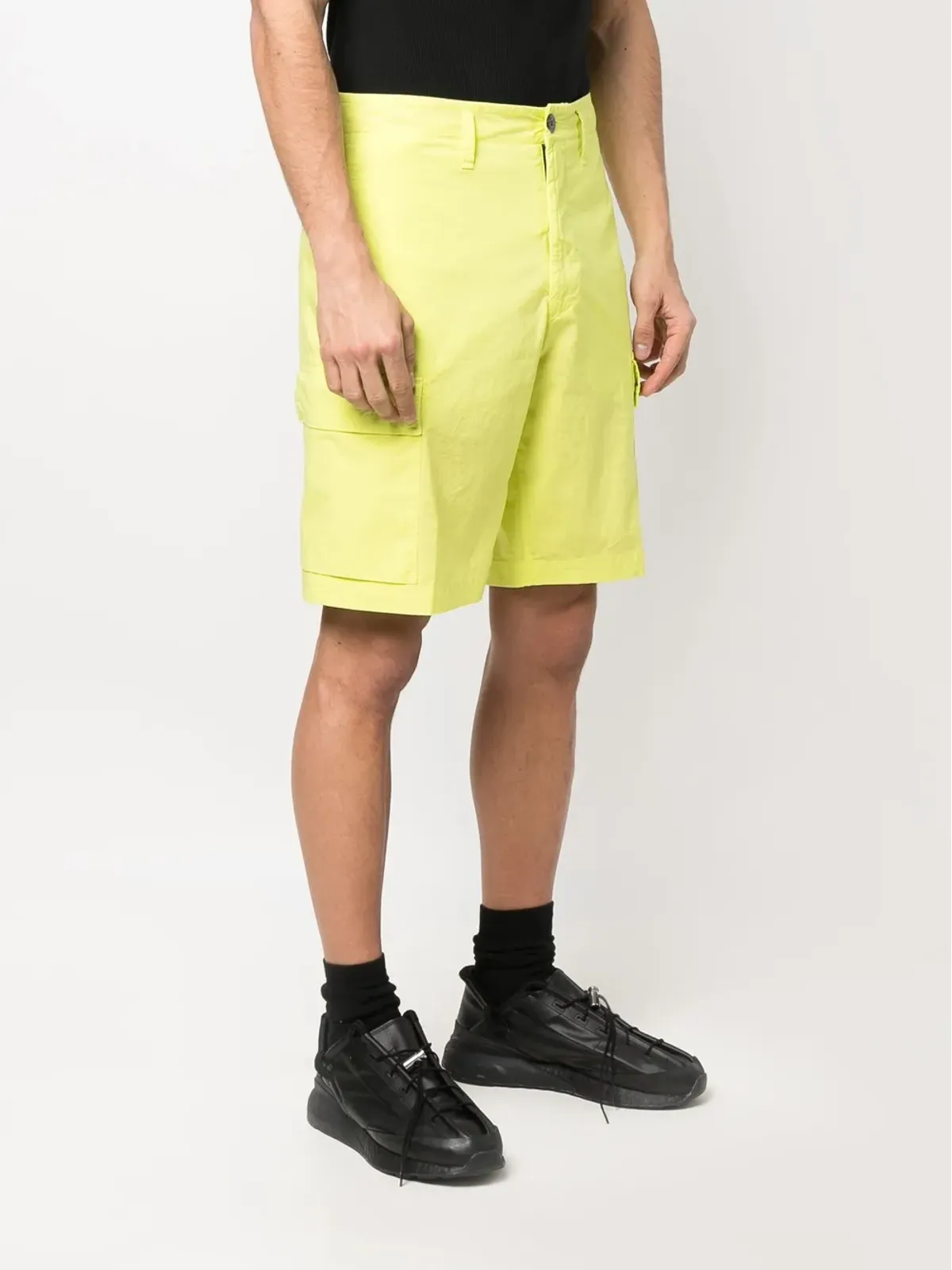 Stone Island Compassロゴパッチ カーゴショーツ グリーン - 画像3
