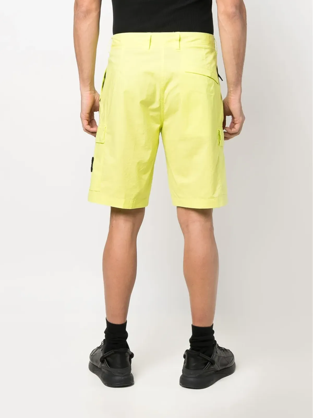 Stone Island Compassロゴパッチ カーゴショーツ グリーン - 画像4