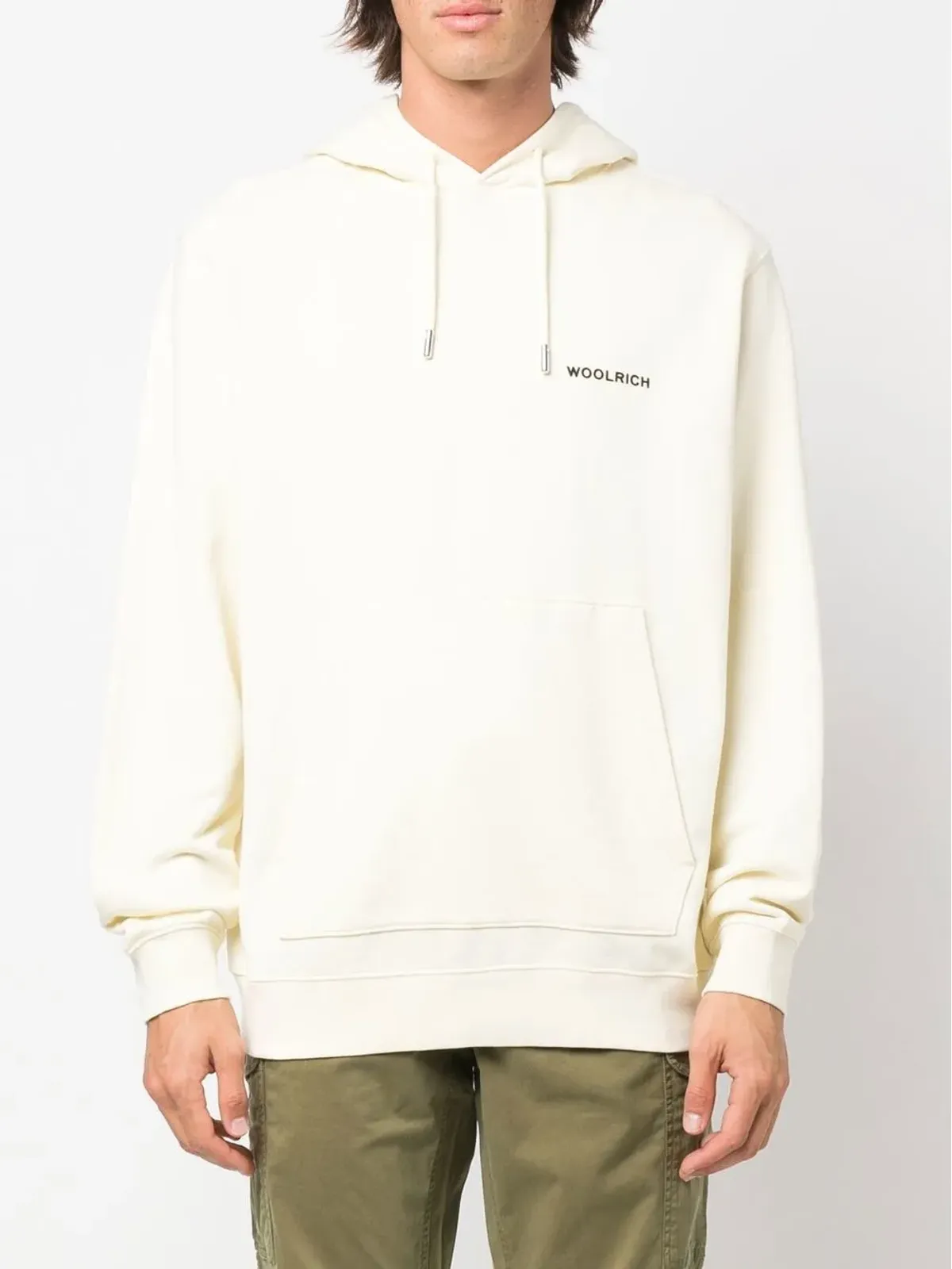 Woolrich グラフィックプリント長袖フーディ - 画像3