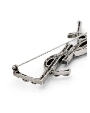 Saint Laurent カサンドル クロコダイル ブローチ - サムネイル2