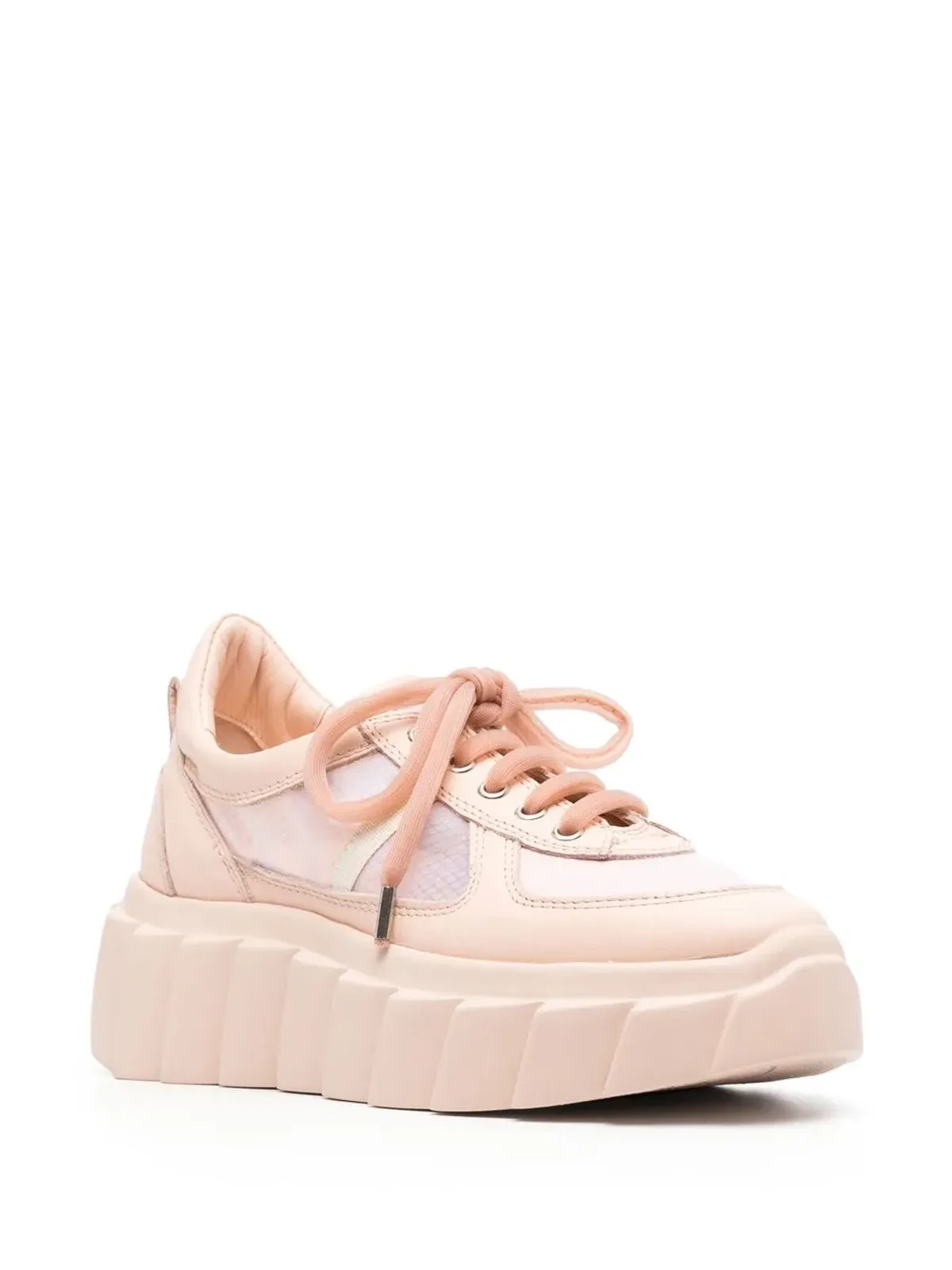 AGL Blondie Grid platform sneakers - Pink - 画像2