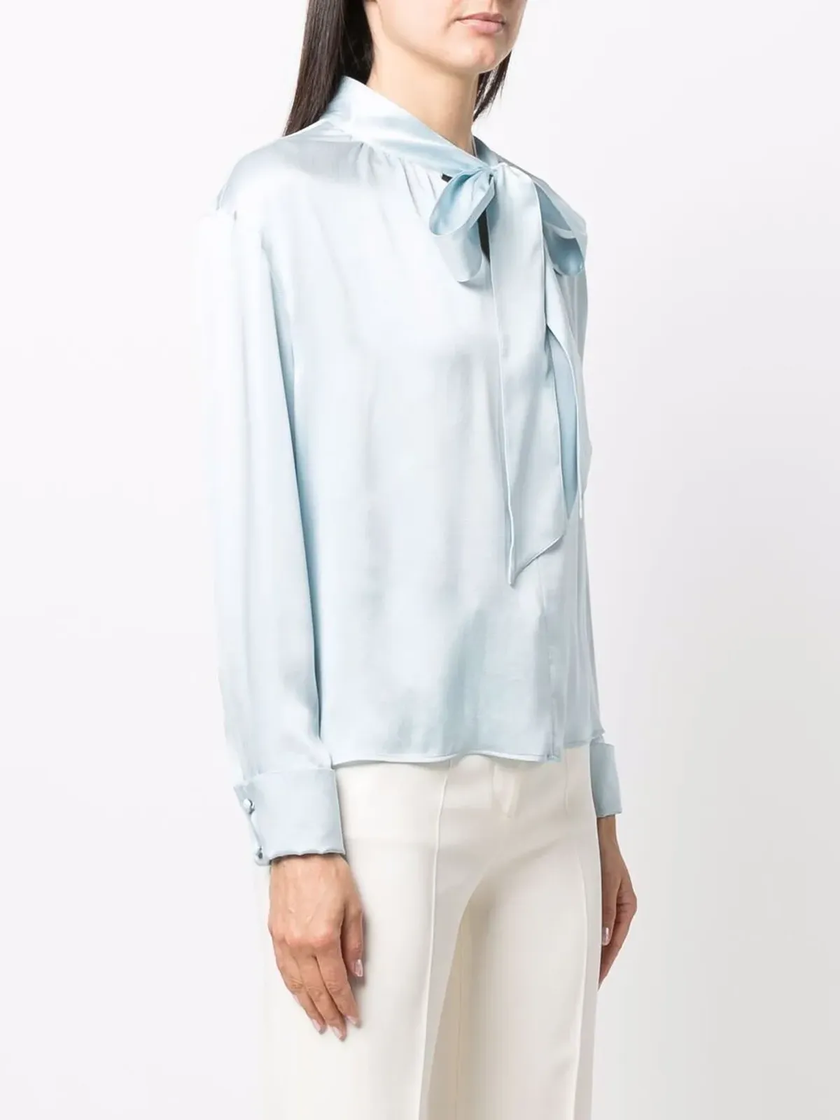 Lanvin リボン留めシルクブラウス - 画像3