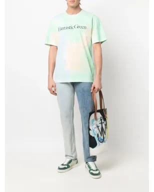 MSGM ファンタスティック グリーン タイダイ Tシャツ - サムネイル2