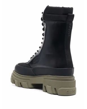 GANNI lace-up boots - Black - サムネイル3
