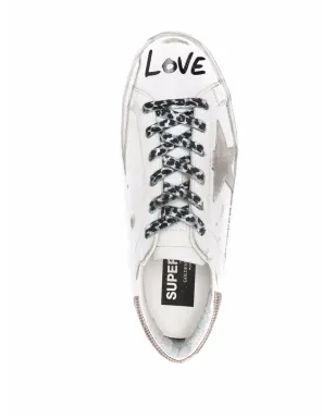 Golden Goose スーパースター・ラブプリント スニーカー - ホワイト - サムネイル4