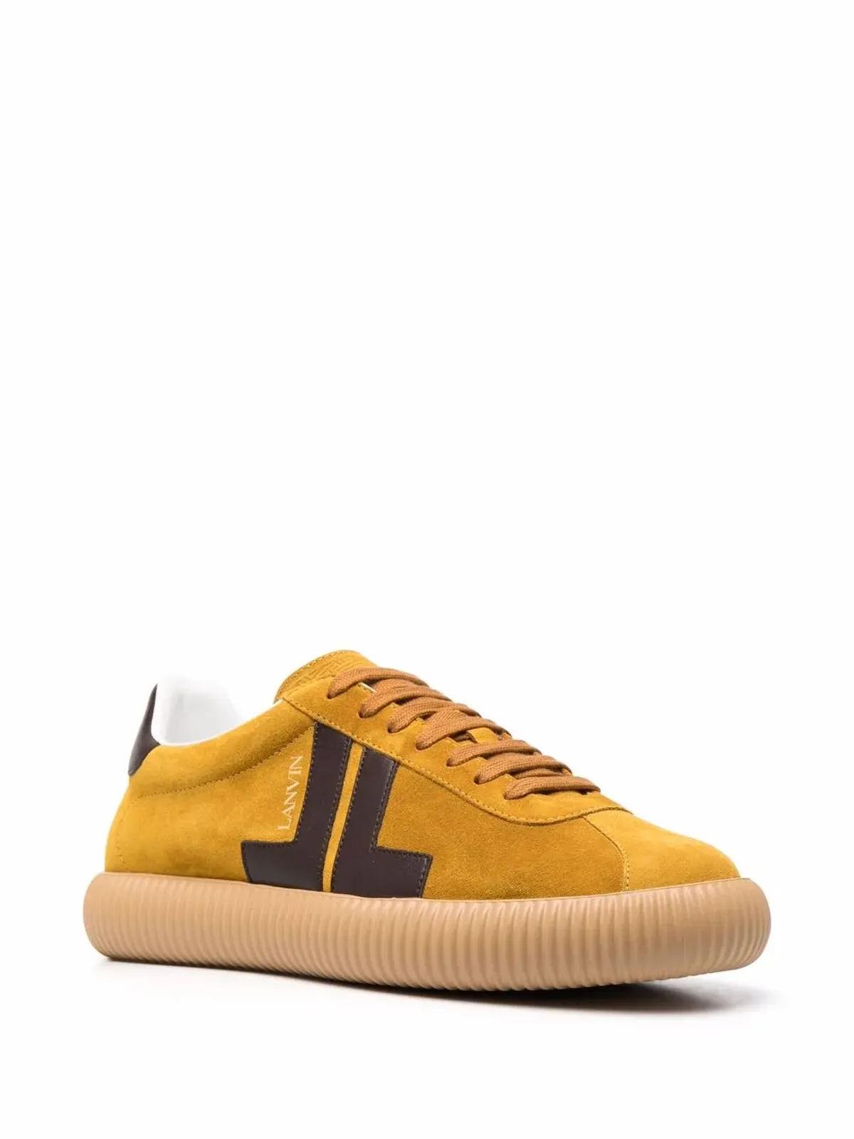 Lanvin グレン ロゴパッチ ローカットスニーカー イエロー - 画像2