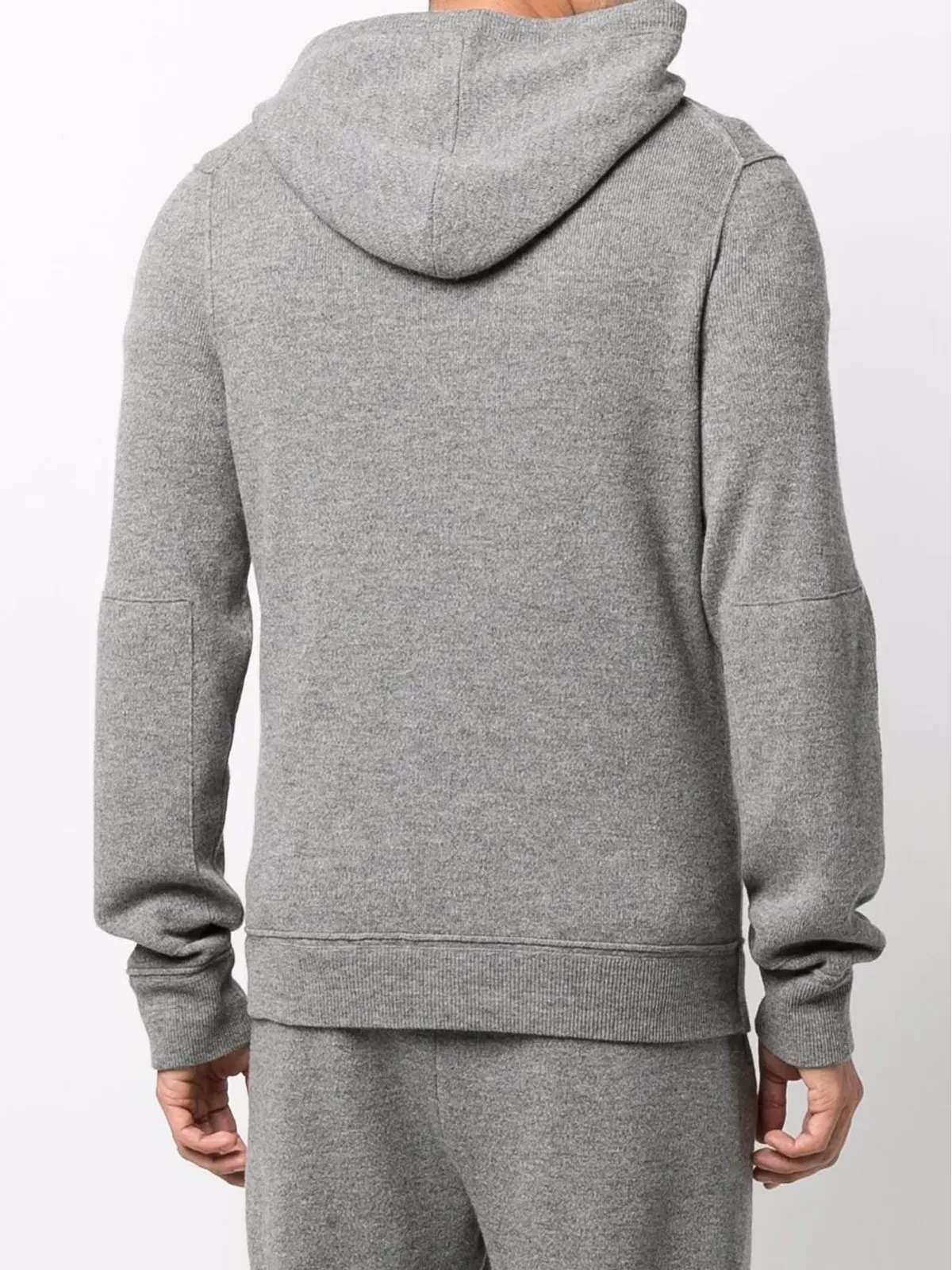 Zadig&Voltaire ロゴプレート付きメリノフーディ グレー - 画像4