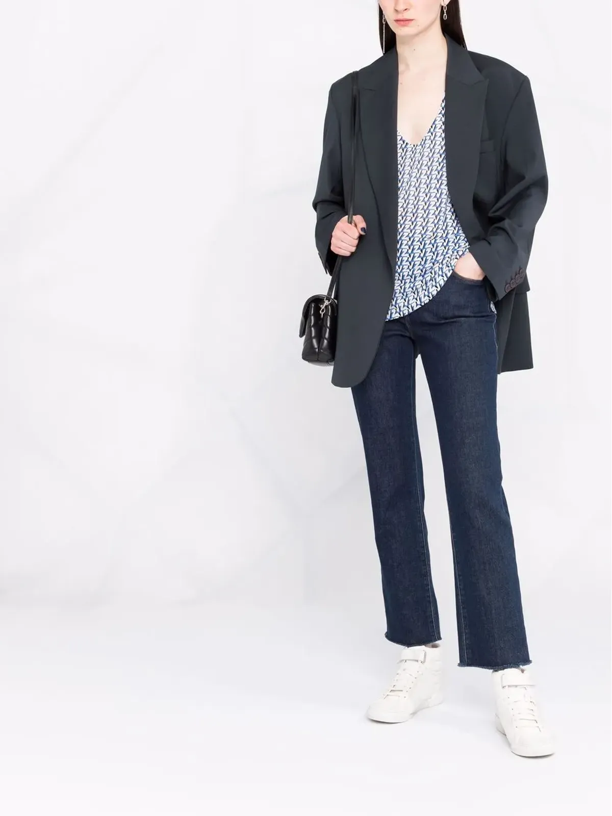 Zadig&Voltaire Leeモノグラムプリント タンクトップ - ブルー - 画像2