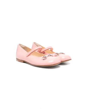 Gucci Kids ホースビットディテール バレエフラット - サムネイル1