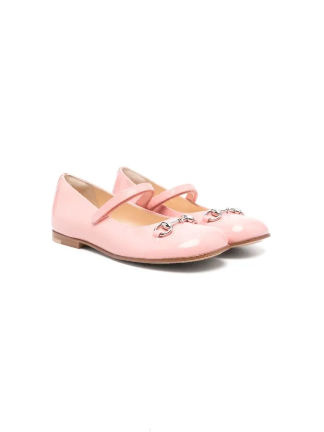 Gucci Kids Gucci Kids ホースビットディテール バレエフラットの商品画像