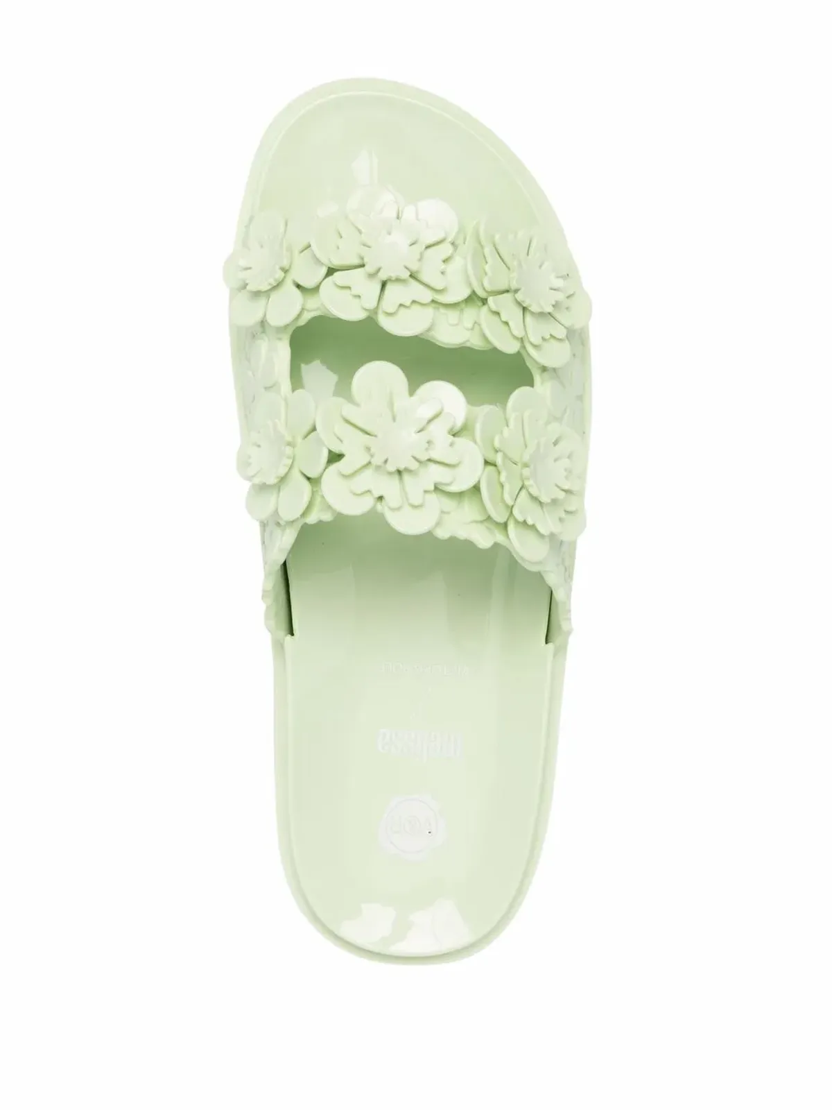 Viktor & Rolf x Melissa Blossom Wide slip-on sandals - グリーン - 画像4