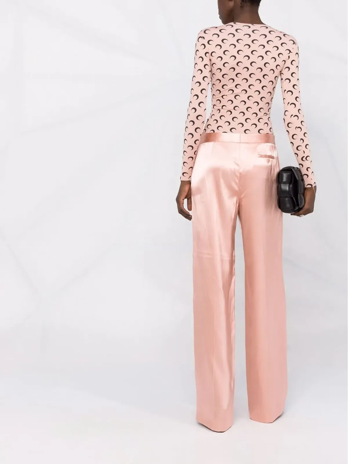 Alexander McQueen サテン風ワイドパンツ - ピンク - 画像4