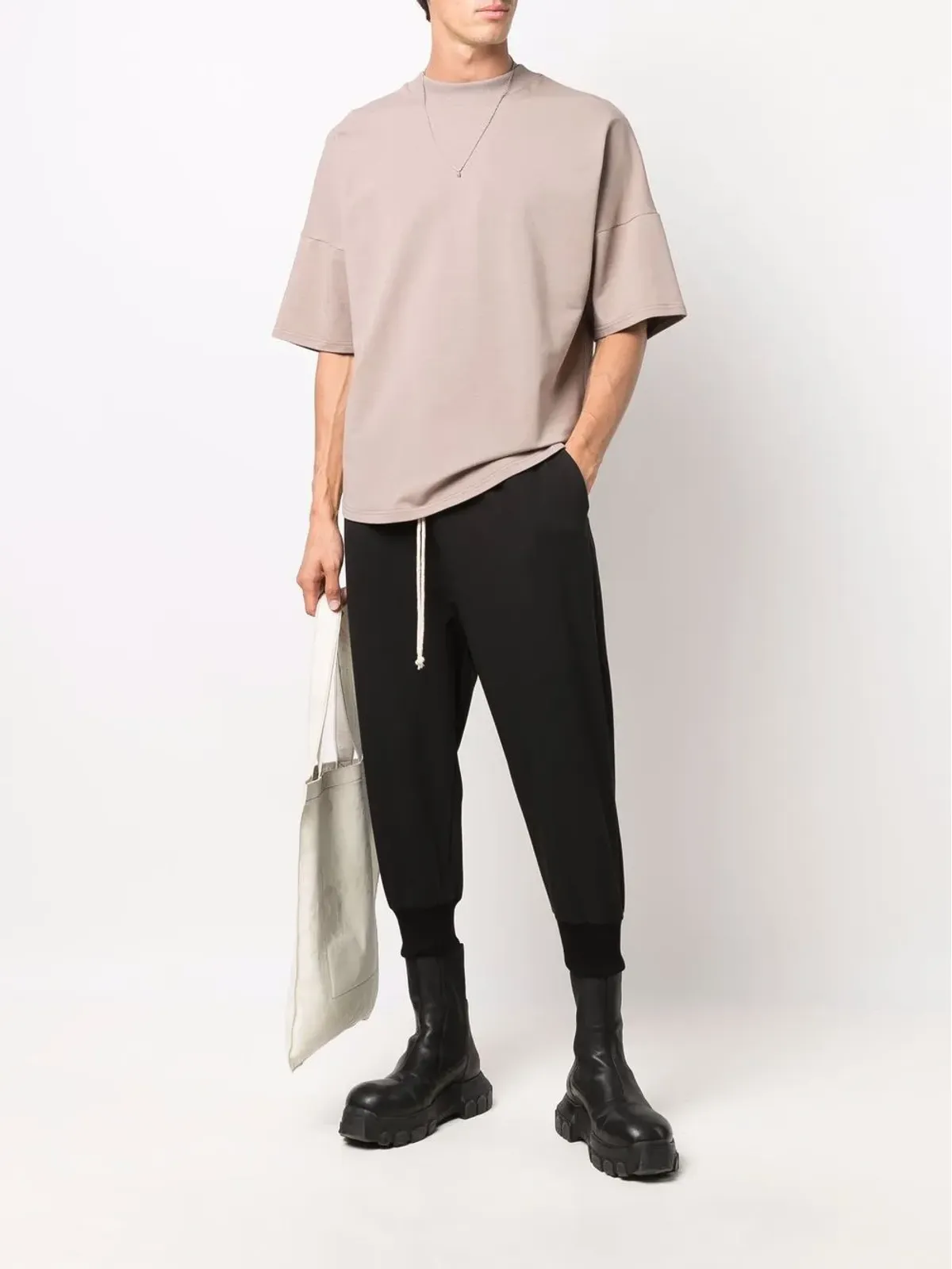 Alchemy ドローストリングウエスト クロップドパンツ - 画像2