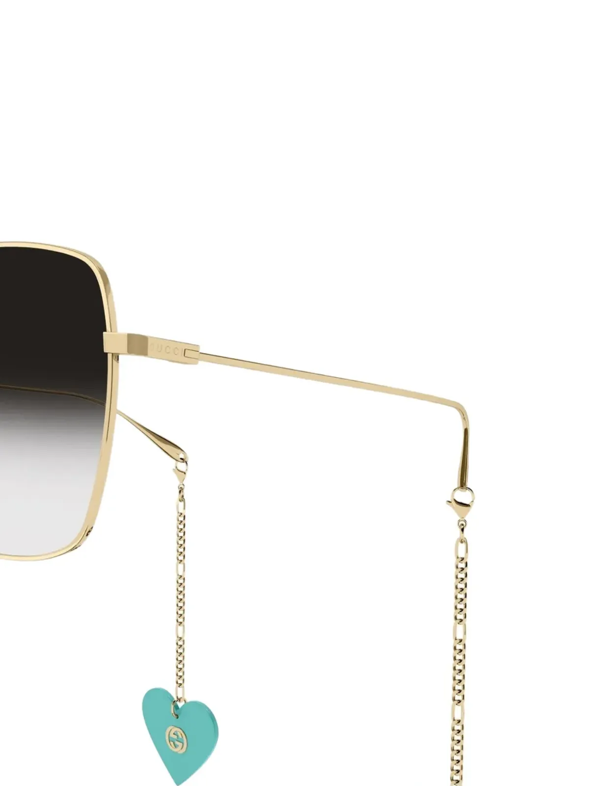 Gucci Eyewear オーバーサイズフレーム グラデーションレンズ サングラス - 画像3