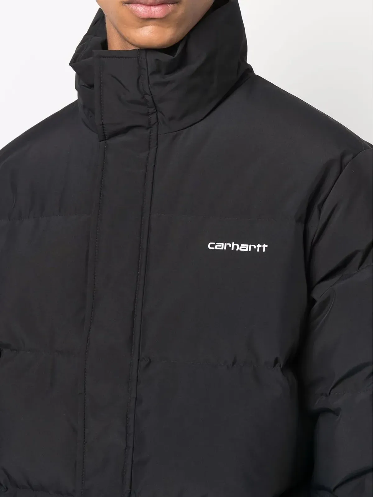 Carhartt WIP ロゴプリント フェザー ダウン パデッドジャケット - 画像5