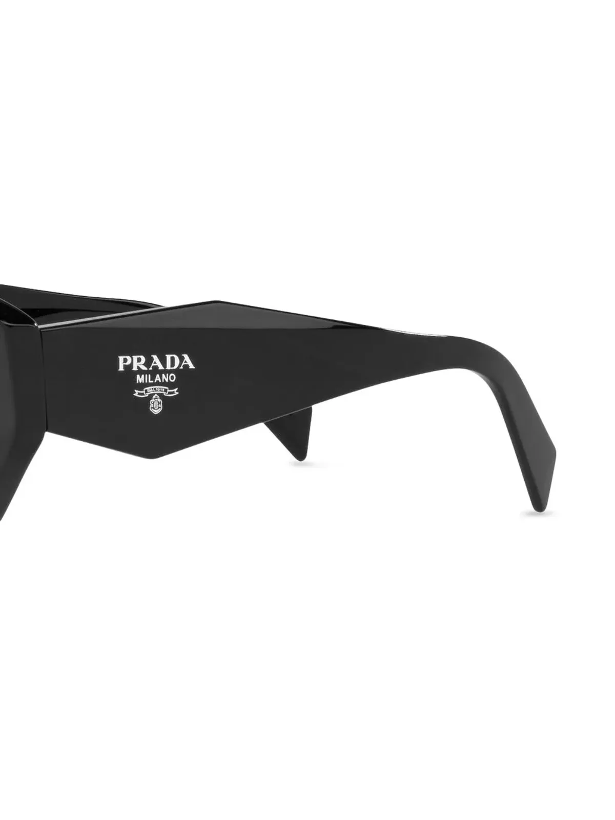 Prada Eyewear PR 07YS オーバーサイズフレームサングラス - ブラック - 画像3