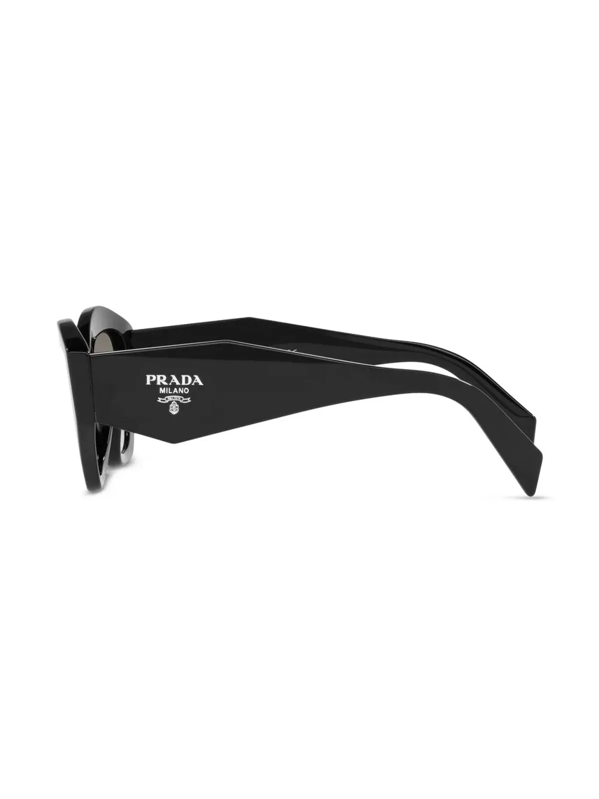 Prada Eyewear PR 07YS オーバーサイズフレームサングラス - ブラック - 画像4