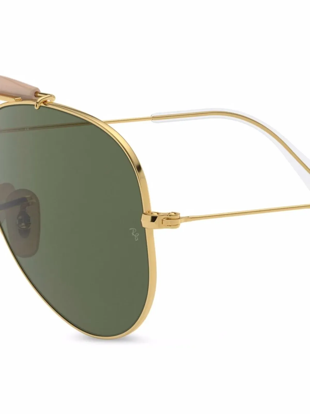 Ray-Ban Shooter aviator-frame sunglasses - Gold - 画像3