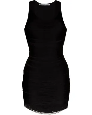Alexander Wang フリンジ付きスクープネックミニドレス - ブラック - サムネイル1