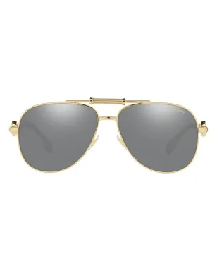 Versace Eyewear VE2236 パイロットフレームサングラス - ゴールド - サムネイル1