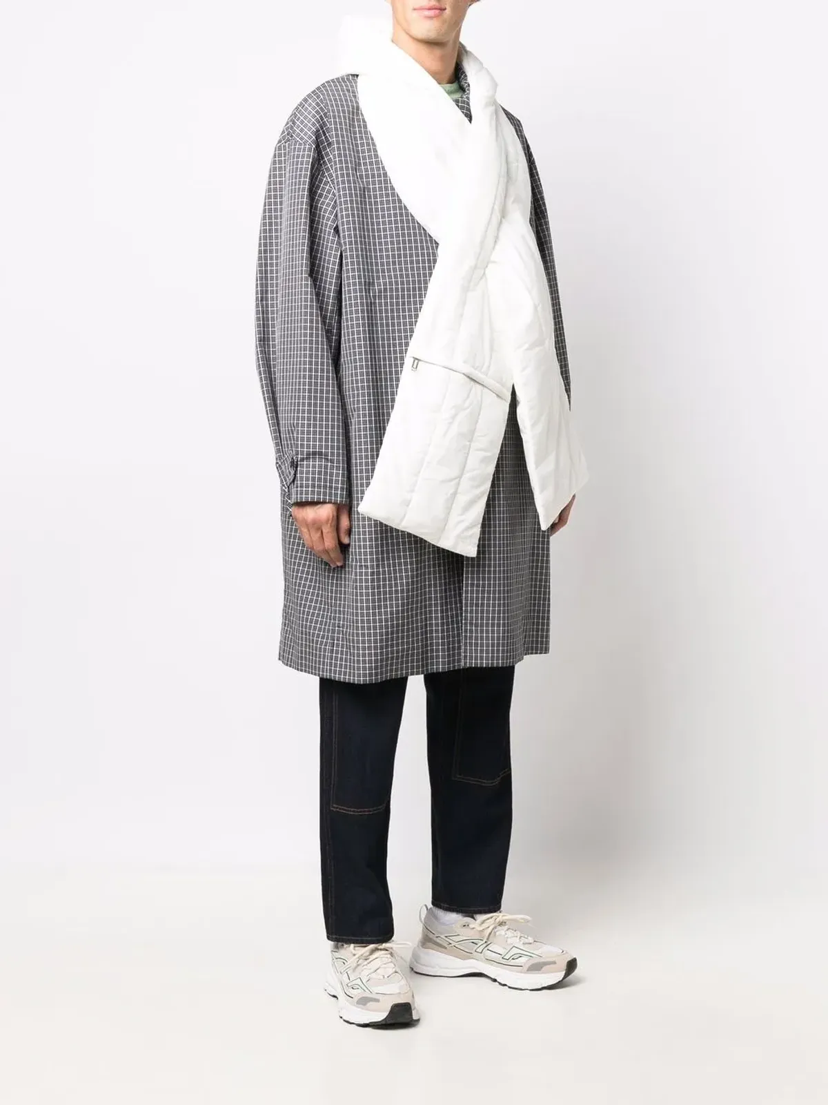 Off-White パディッドエフェクト スカーフ - 画像3
