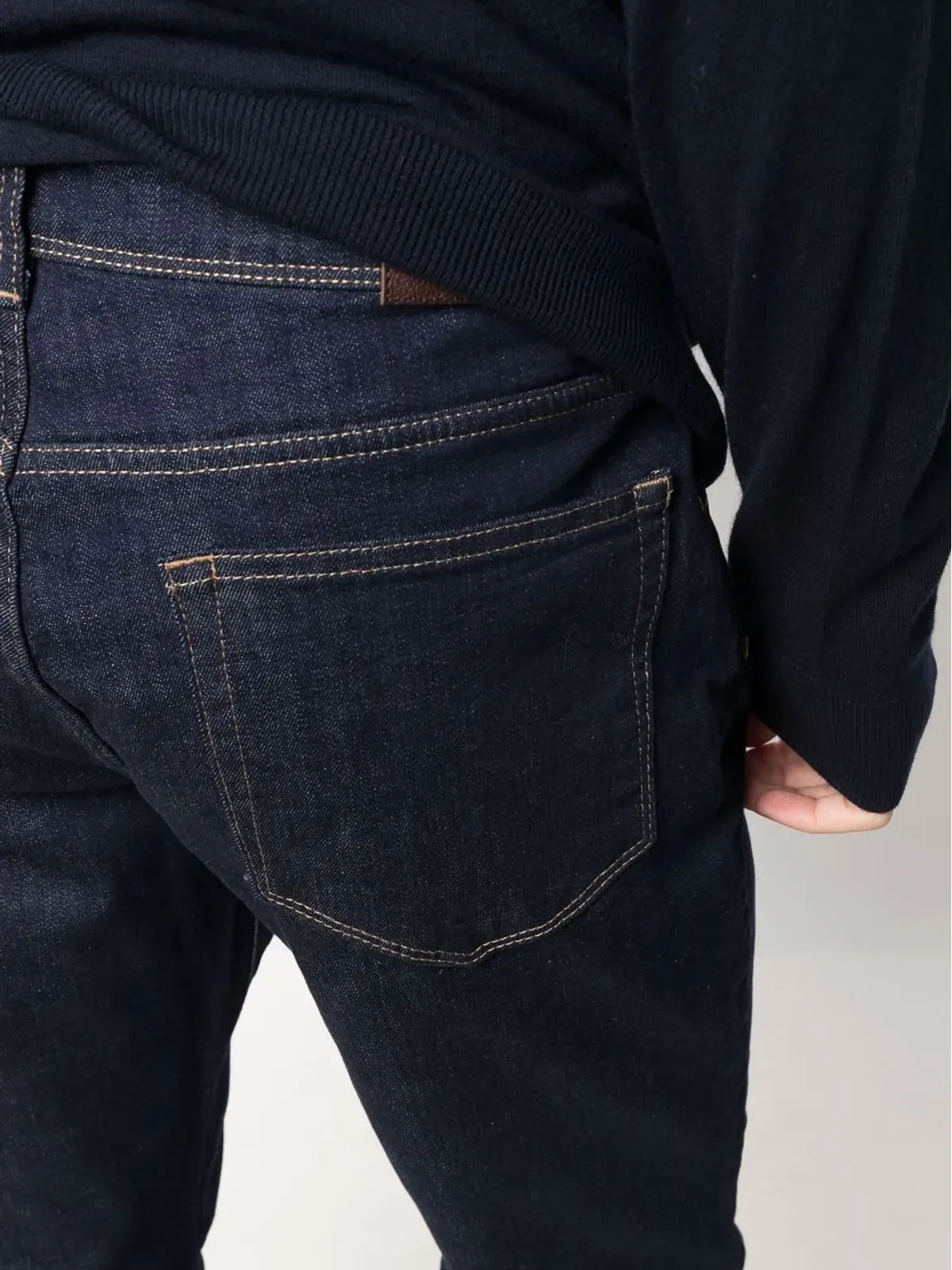 Hackett ミッドライズ・スリムフィットジーンズ ブルー - 画像5