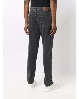 Brunello Cucinelli ダークウォッシュ・ストレートジーンズ（グレー） - サムネイル4