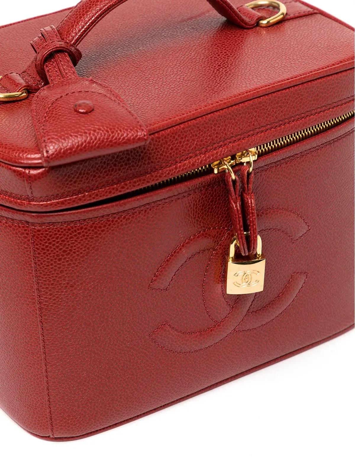 CHANEL ビンテージ CC Vanity 2ウェイ バッグ - 画像4