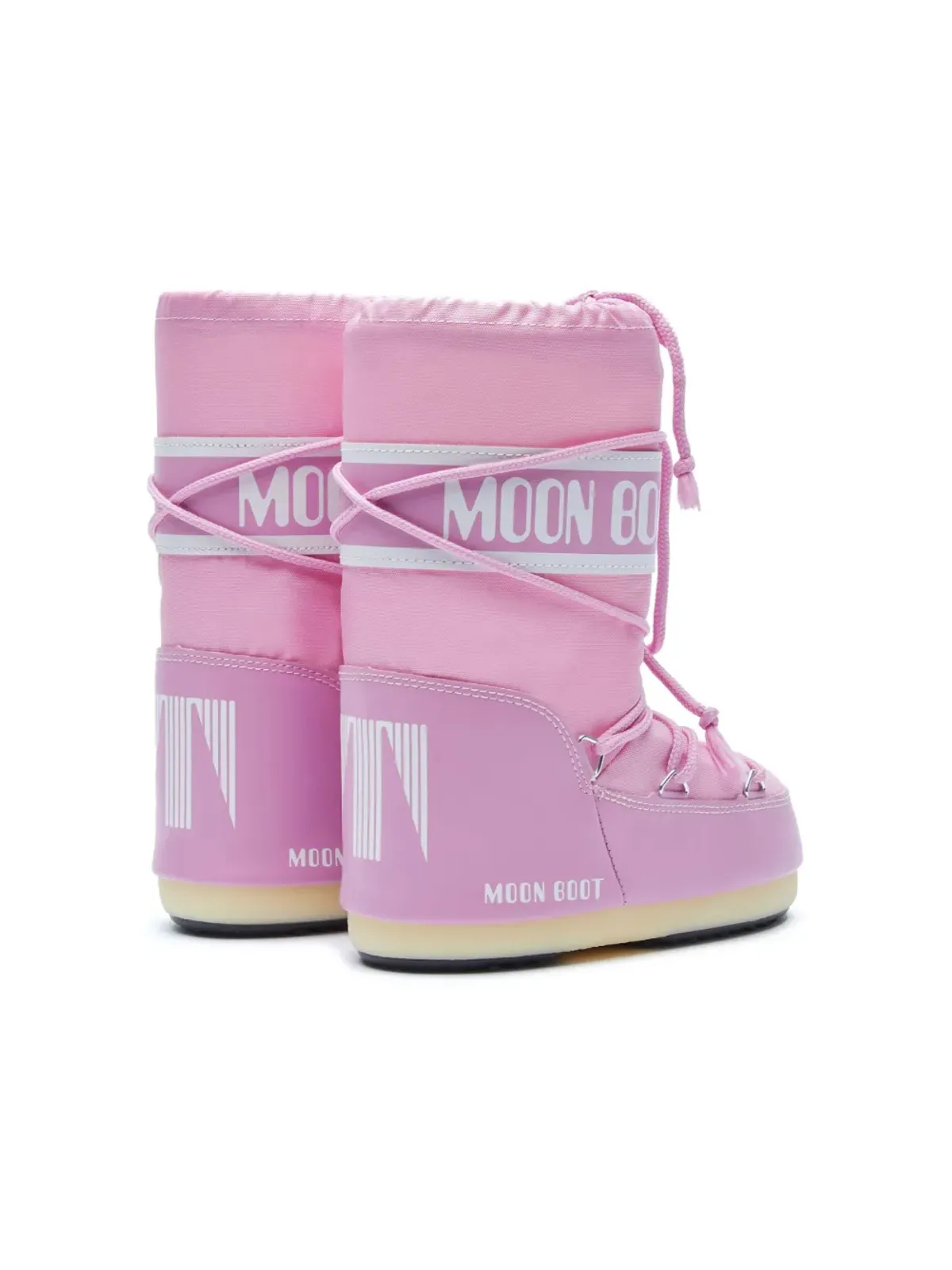 Moon Boot Kids レースアップブーツ ピンク - 画像2